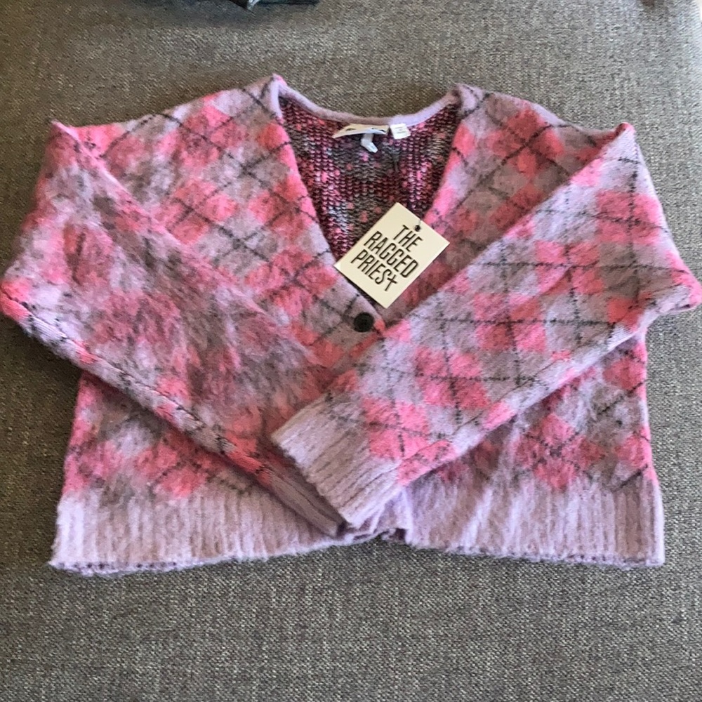 NWT The Ragged Priest Plaid Sweater